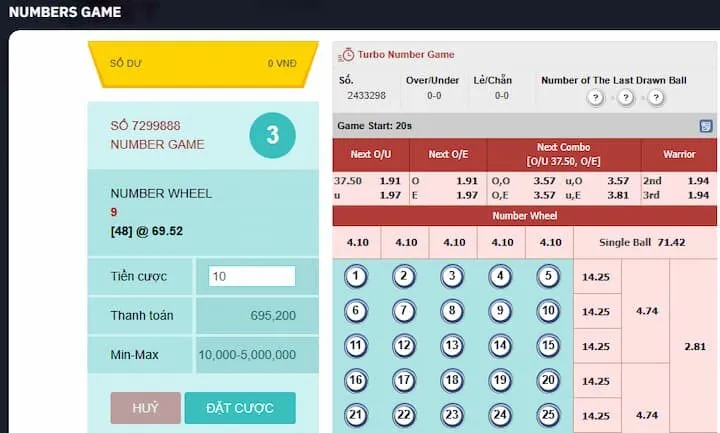 Giới thiệu Number Game và sự hấp dẫn nổi bật